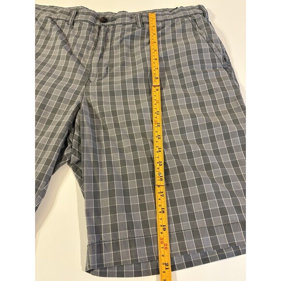TOMMY HILFIGER Men's Gray Plaid Flat Front Chino Bermuda Shorts Size 40 - Picture 5 of 12